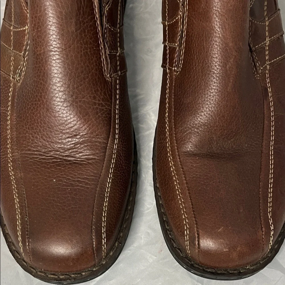 Dockers Men's Dark Brown Genuine Leather Slip-On Loafers - Size 11.5